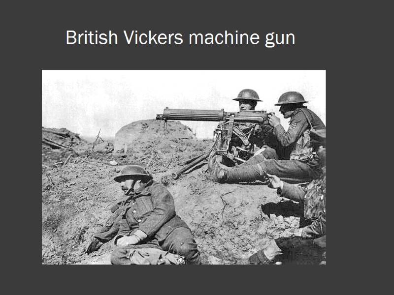 British Vickers machine gun